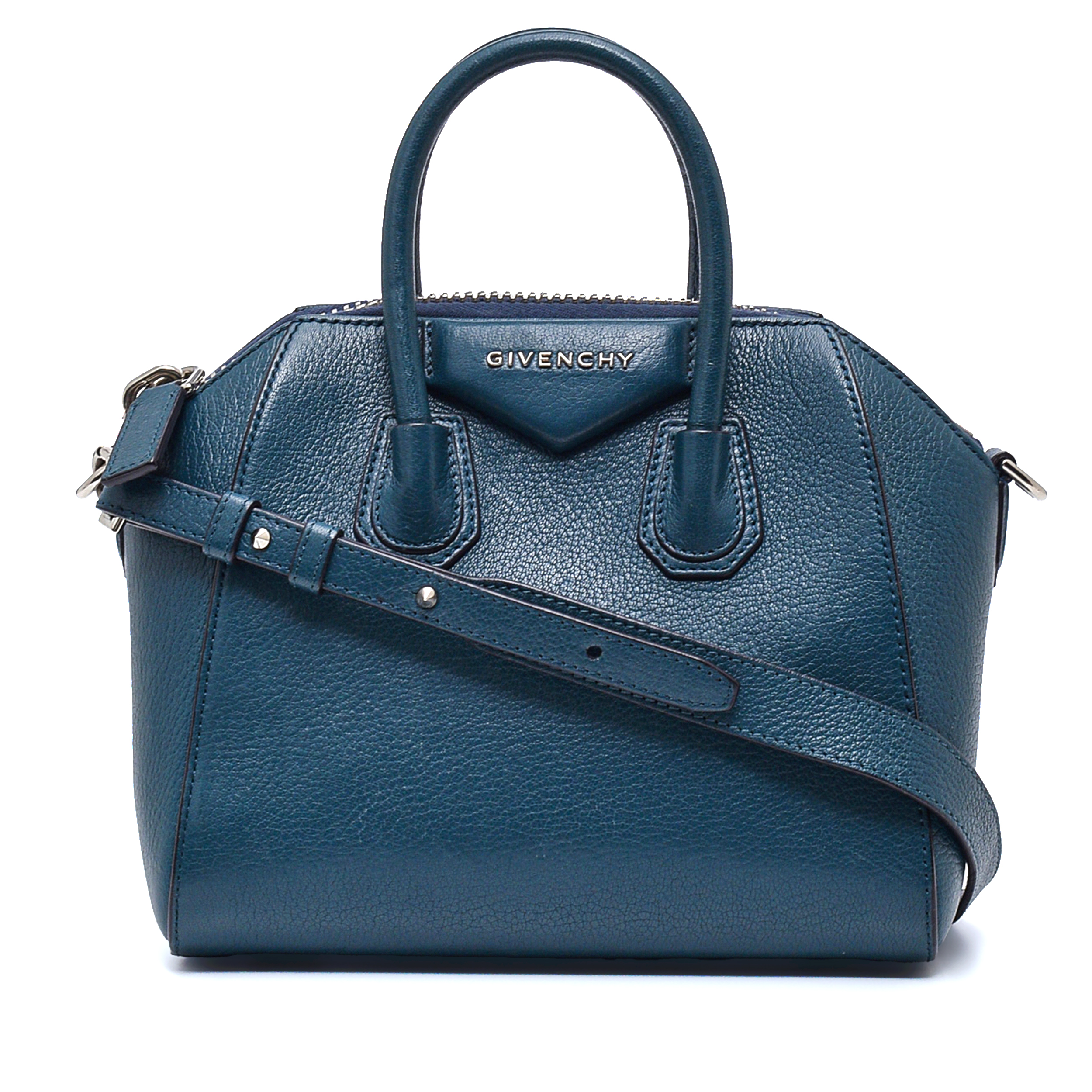 Givenchy - Colvert Blue Leather Antigona Nano Bag
